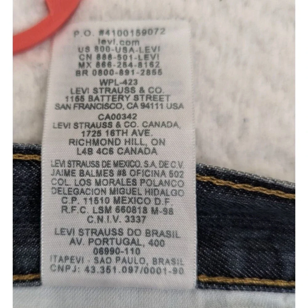 Levi’s 508 Regular Taper Jeans Men's 35x29 Medium Wash Dark Indigo 100% Cotton
